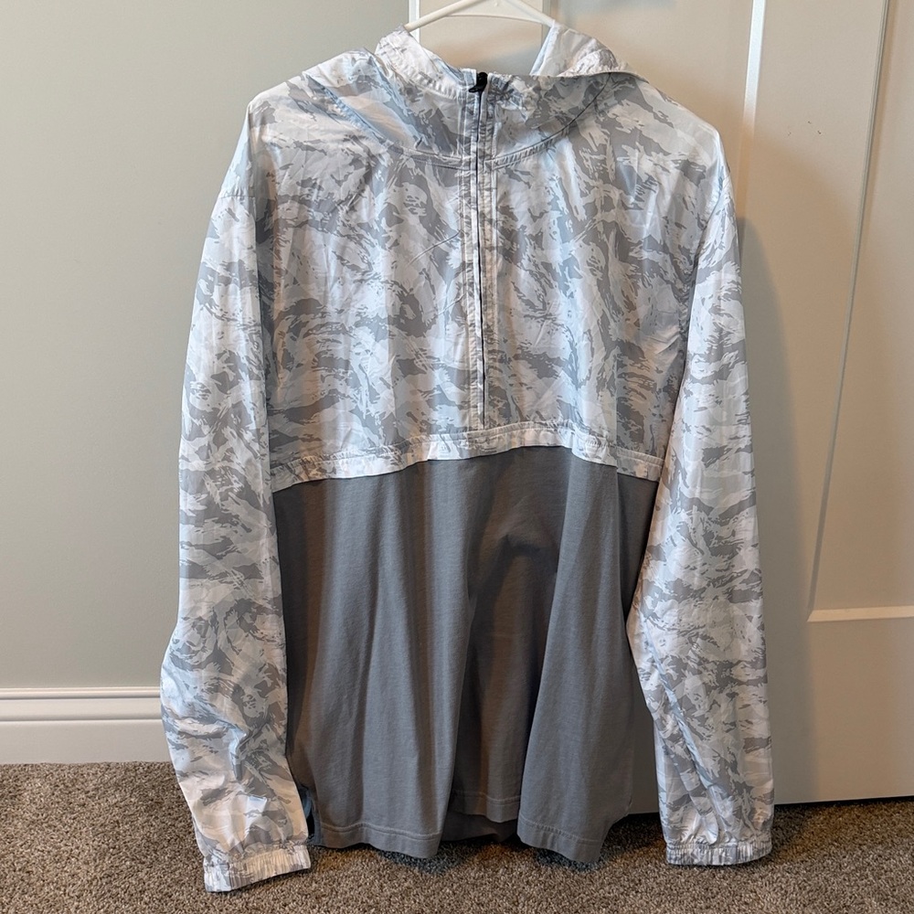 Under Armour Mens Gray pullover Jacket top lightweight XL